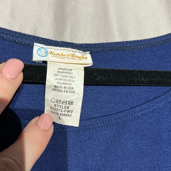 Rubber Ducky Productions blue dress - Picture 3 of 3